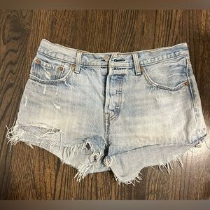 Levis 501 Cutoff Denim Shorts
